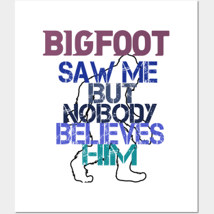 Funny Bigfoot and Sasquatch T Shirts Posters and Art